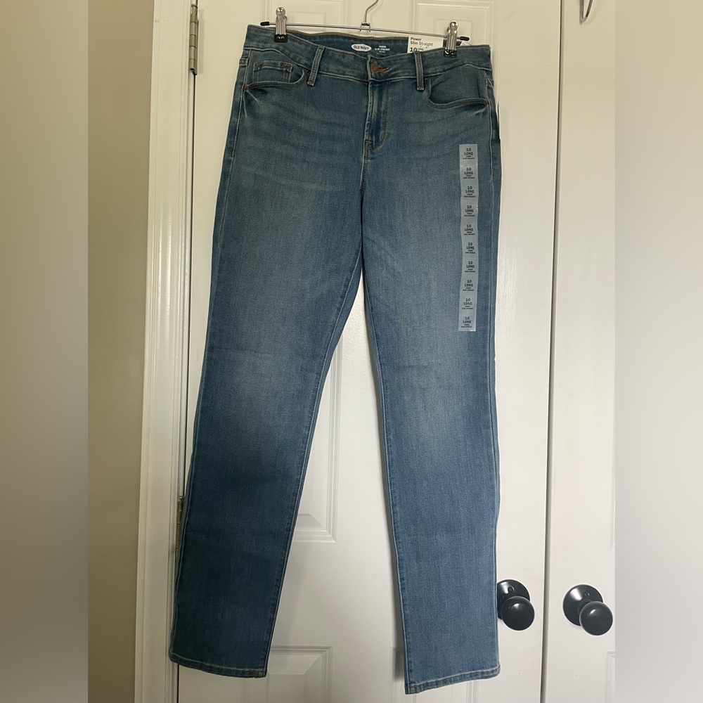 Womens Ild Navy jeans.  Brand new. 10 long slim straight